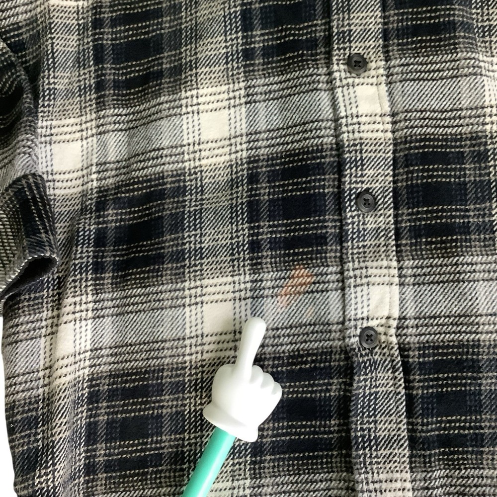 Orvis Men's Flannel Shirt Jacket Shacket Large Plaid Brown Cream Size Large - Picture 9 of 10